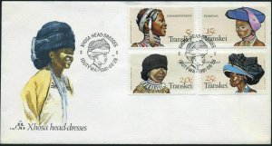 SA-Transkei 87-90,FDC.Michel 92-95. Xhosa women's headdresses,1981.