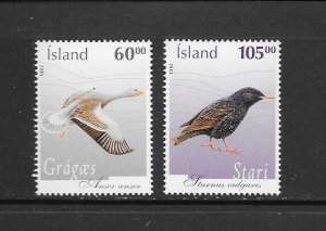 BIRDS- ICELAND #1059-60  MNH
