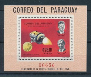 [105551] Paraguay 1969 Space travel weltraum J.F. Kennedy Souvenir Sheet MNH