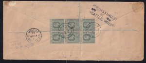 Fiji 1903 14d Registered Cover Suva to Minneapolis United States