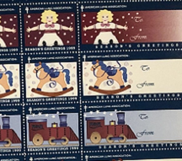 Christmas Seals from 1999 - Full MNH sheet