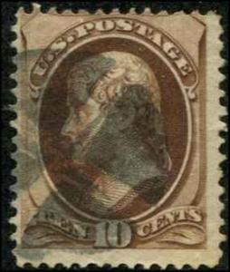 USA SC# 139 Jefferson 10¢ Used SDV $850.00