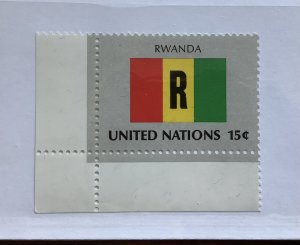 Unitard Nations NY 1980  Scott 339 MNH - 15c Flag of Rwanda