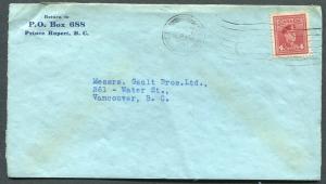 CANADA WWII BLACK OUT CANCEL COVER PRINCE RUPERT