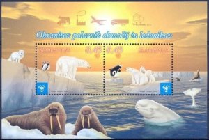 Slovenia 2009 ☀ Sea Fauna - Glacial Areas of Our Planet - Polar Bear ☀ MNH **