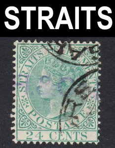 Malaya Straits Settlements Scott 54 wtmk CA VF used.