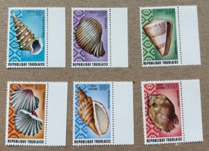 Togo 1974 Shells, MNH. Scott 881-84, C230-31, CV $8.10