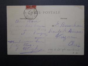 France 1914 Army Assembly Station No 22 Cancel on Postcard  - Z7115