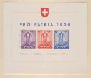 Switzerland Scott #B80 Stamps - Mint Souvenir Sheet