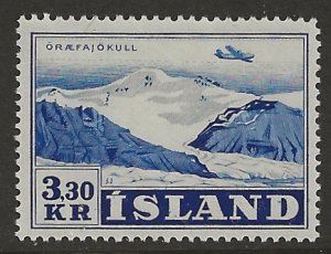 Iceland C29  1947  3.30 kr  fvf mint  hinged