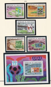 Burkina Faso # 486-490, 491, Olympic Winners Overprints, Mint NH, 1/2 Cat.