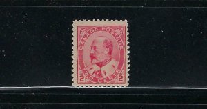 CANADA SCOTT #90 1903-08 EDWARD VII- 2C (CARMINE)  - MINT NEVER  HINGED