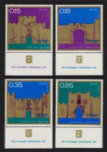 Israel Independence Day Gates of Jerusalem 1st series 4v 1971 MNH SG#476-479