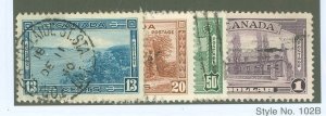 Canada #242-245 Used Multiple