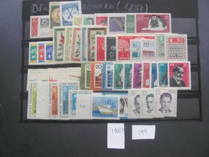 GERMANY DDR 1960'S MNH SETS VF/XF APPROX. $50 (196)