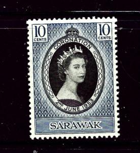 Sarawak 196 MH 1953 QEII Coronation