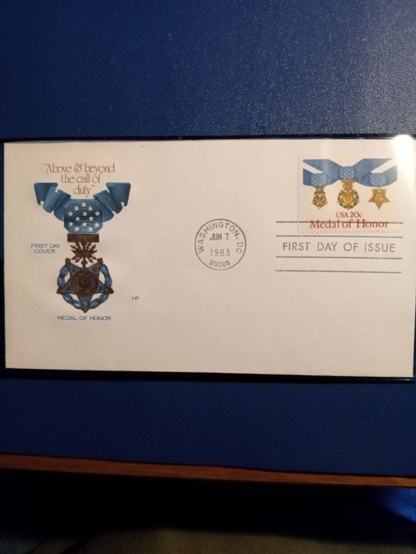 FDC-US# 2045, Medal of Honor, (unaddressed).20c, MINT, (1983)