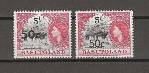 BASUTOLAND 1961 SG 67, 67a MNH Cat £23