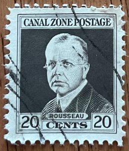 Canal Zone #112 Used Single Rear Adm Harry Harwood Rousseau SCV $.25 L48