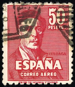 Spain Stamps # C124 Used VF Scott Value $40.00