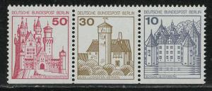 Germany Berlin Scott # 9N396, 9N394, 9N391, mint nh, se-tenant, Mi # W64