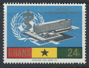 Ghana  SG 417  SC# 249 MH WHO World Health Organisation  1966 see scan