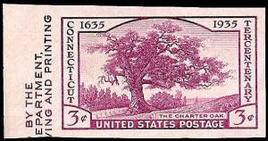 # 778a MINT NEVER HINGED CONNECTICUT TERCENTENARY