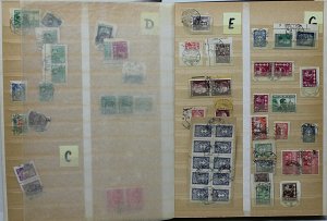 Lithuania 1920’s/30’s specialised collection of cancellations on definiti Stamps