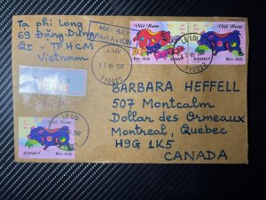 2007 Vietnam Airmail Cover Le Loi to Montreal Quebec Canada