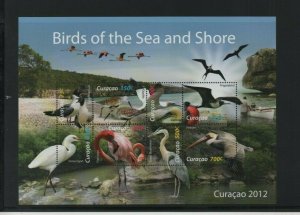 Thematic Bird stamps Netherlands Antilles Curacao 2012 Birds of Sea & Shore Mint