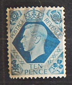 1937-1939, King George VI, 10P, Great Britain (2025-T)