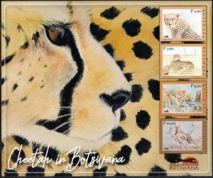 Botswana - 2021 Cheetah MS MNH**