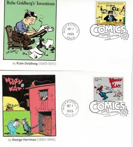 United States # 3000, Comic Strip Classis Collection, Fleetwood First Day Covers