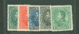 Venezuela #142-145/147 Unused