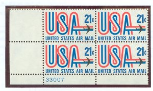 United States #C81 Mint (NH) Plate Block