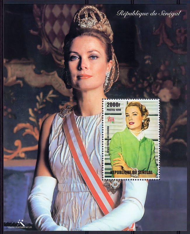 Senegal 1998  YT# 46 Princess Grace de Monaco Souvenir Sheet (1) MNH