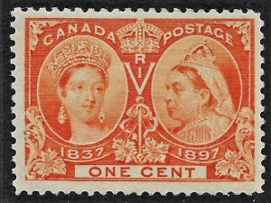 Canada #51 OG nicely centered, small hinge remnant, CV $30.00.