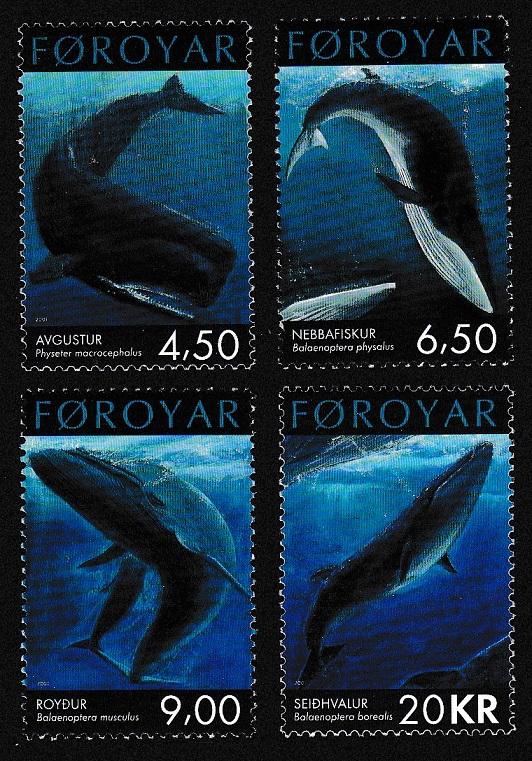 Faroe Is. Whales 4v SG#419-422 SC#403-406