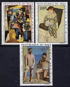 MALI - 1967 - Picasso Paintings - Perf 3v Set - Mint Never Hinged