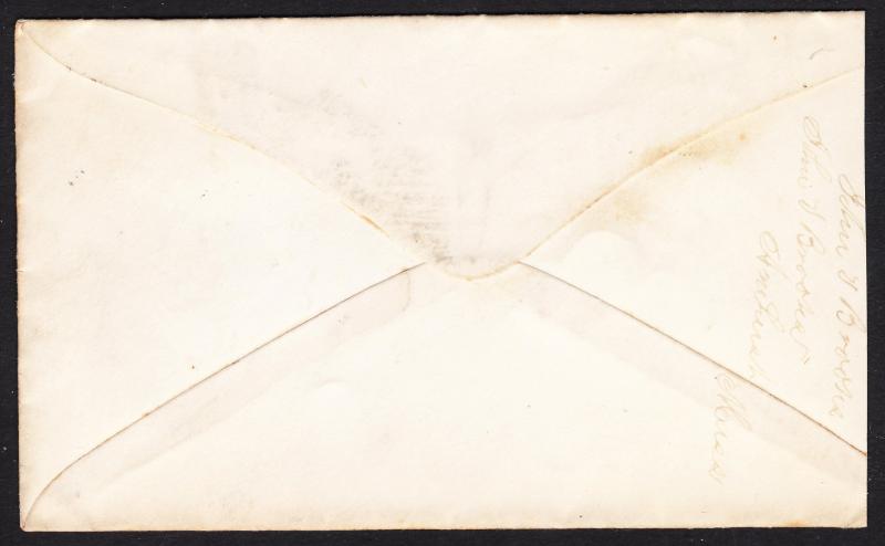 Montpelier Vt - Scott #114 w/ cork cancel