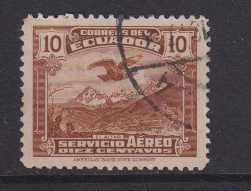 Ecuador   #C51  used 1937  birds 10c