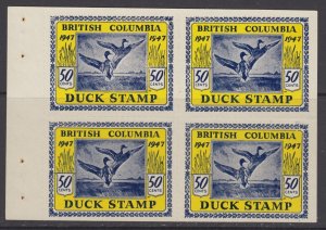 British Columbia (Canada Province Revenue), van Dam BCD2a, MNG (no gum)