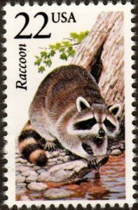 United States 2331 - Mint-NH - 22c Raccoon (1987) (cv $1.00)