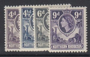 NORTHERN RHODESIA, Scott 66-69, MNH