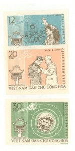 Vietnam/North (Democratic Republic) #211-213 Unused Single (Complete Set) (Space)