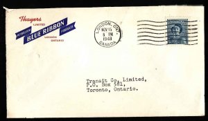 Canada-cover  #13740 -Illustrated Ad-Thayer`s Petroleum Blue Ribbon-Middlesex Ct