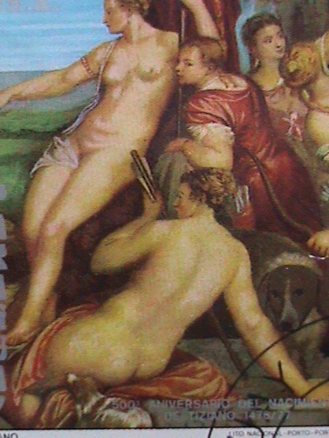 ​PARAGUAY-PROMOTION SALE-WORLD FAMOUS NUDE ART PAINTING LARGE SIZE STAMP VF