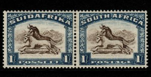 SOUTH AFRICA SG48 1932 1/= BROWN & DEEP BLUE MTD MINT