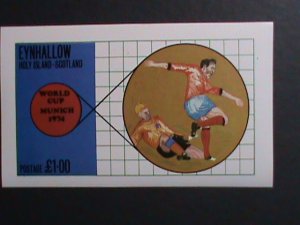 EYNHALLOW-SCOTLAND-1974  WORLD CUP MUNICH 1974 MNH IMPERF S/S- VERY FINE