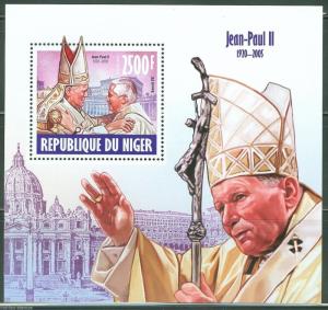 NIGER 2013 POPE JOHN PAUL II   SOUVENIR SHEET  MINT NH